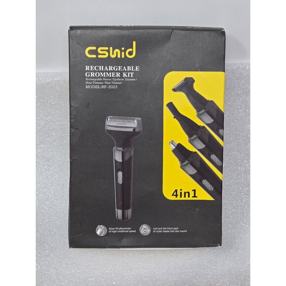 Csnid Rechargeable Groomer Kit 4-In-1 Shaver Trimmer Set Hair Nose Ear Eyebrow - Picture 1 of 4